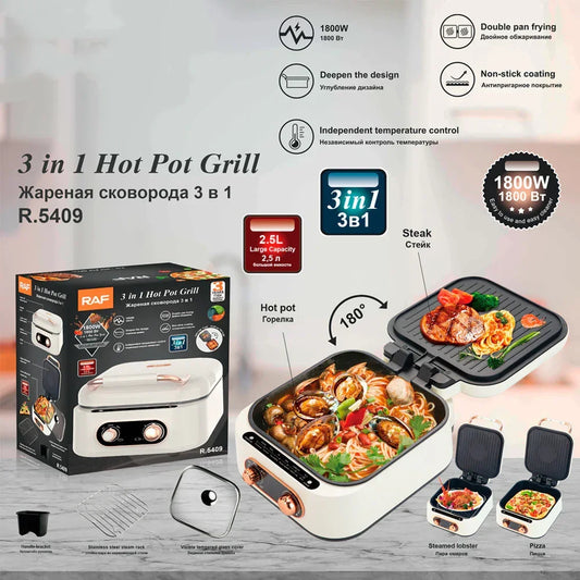 Multifunction Electric Cooker & Hot Pot - YAXSO