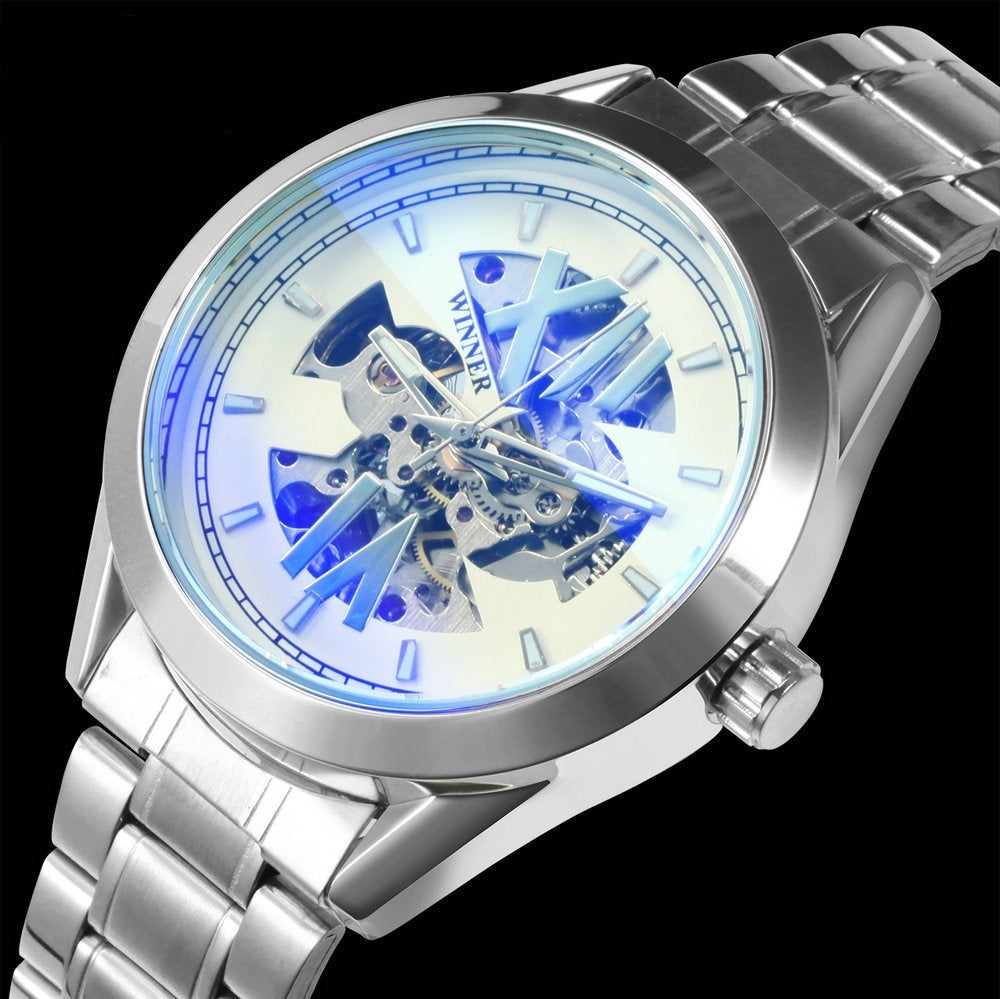 Men's Hollowed Mechanical Watch