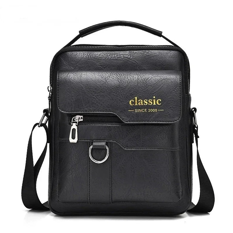 Men's PU Leather Shoulder Bag - YAXSO