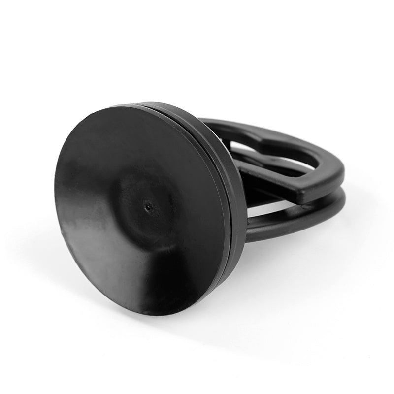 Black mini dent repair puller with a round suction cup and loop handle