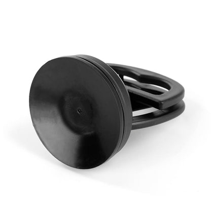 Black mini dent repair puller with a round suction cup and loop handle