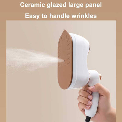 Portable folding clothes iron with ceramic soleplate steaming wrinkles