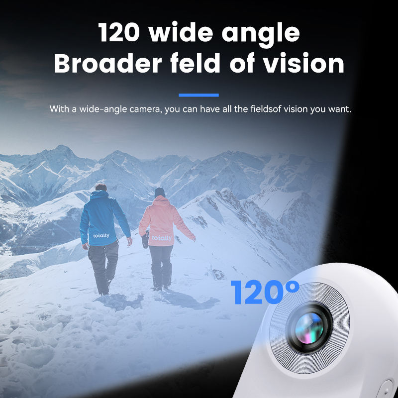 Mini-Motion View white motion camera with a wide-angle lens