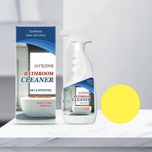 JAYSUING bathroom cleaner spray bottle and 237 ml box, front view